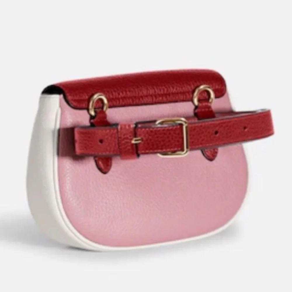 ✨🐹✨Coach Saddle Belt Bag In Colorblock - Picture 2 of 5